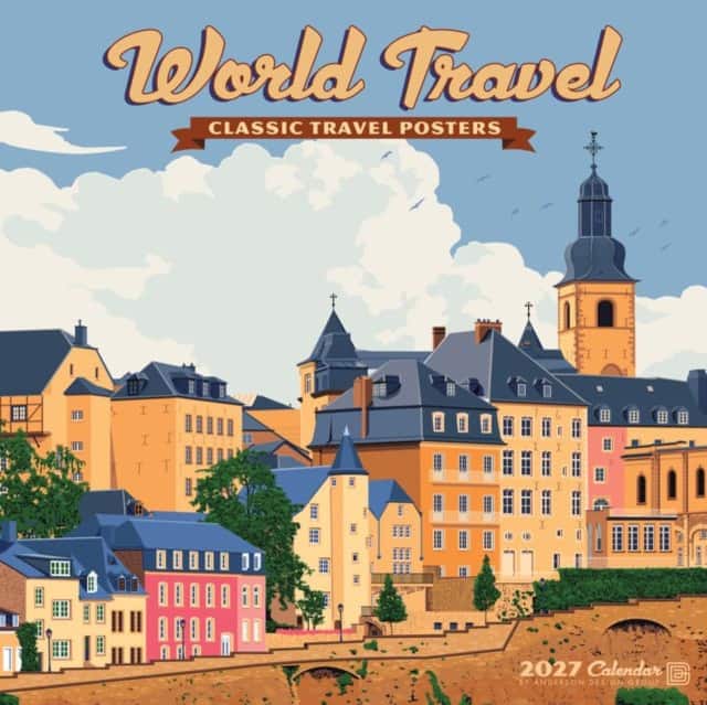 World Travel 2027 Wall av Willow Creek Press