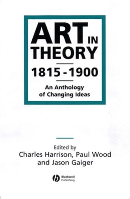 Art in Theory 1815–1900