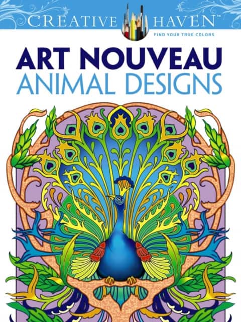 Creative Haven Art Nouveau Animal Designs Coloring Book av Marty Noble