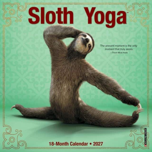 Sloth Yoga 2027 Mini av Willow Creek Press
