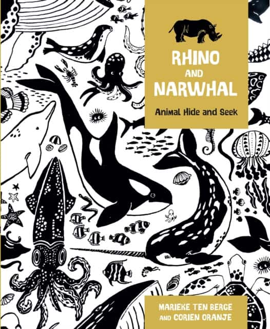 Rhino and Narwhal – Animal Hide and Seek av Corien Oranje