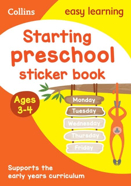 Starting preschool Sticker Book Ages 3-4 av Collins Easy Learning