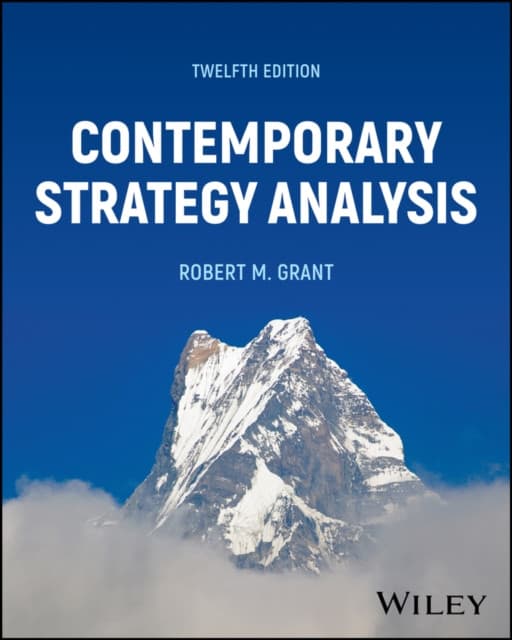 Contemporary Strategy Analysis 12th Edition Paperb ack with EEPUB Access