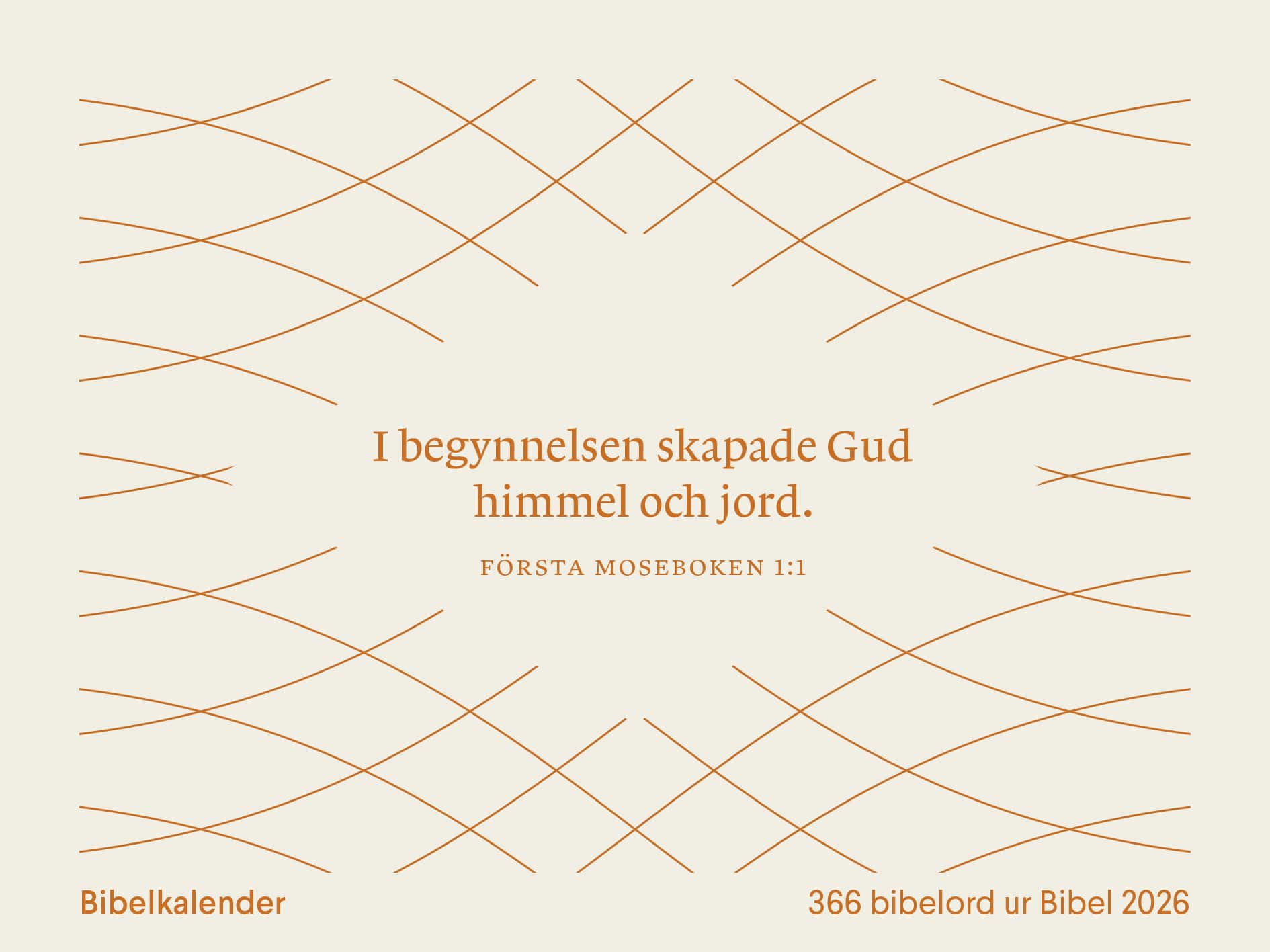 Bibelkalender - 366 bibelord ur Bibel 2026 av Jonatan Knutes