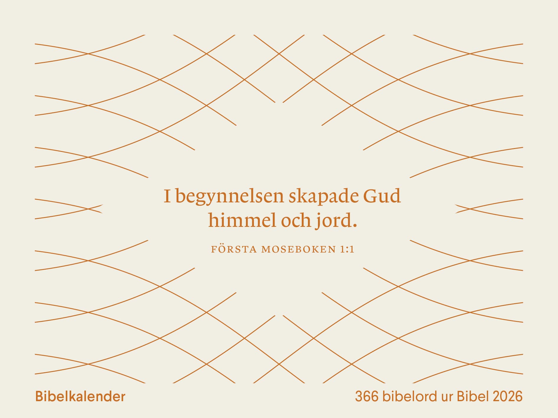Bibelkalender - 366 bibelord ur Bibel 2026