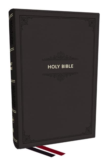 KJV Personal Size Large Print End-of-Verse Reference Bible, Black Leathersoft, Red Letter, Comfort Print