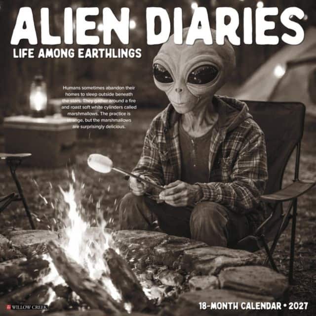 Alien Diaries 2027 Wall av Willow Creek Press