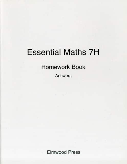 Essential Maths 7H Homework Book Answers av David Rayner
