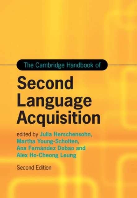 The Cambridge Handbook of Second Language Acquisition