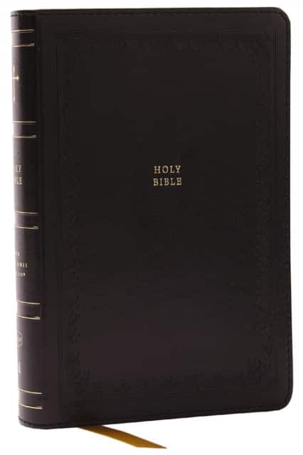 NKJV Compact Paragraph-Style Bible w/ 43,000 Cross References, Black Leathersoft, Red Letter, Comfort Print: Holy Bible, New King James Version av Thomas Nelson
