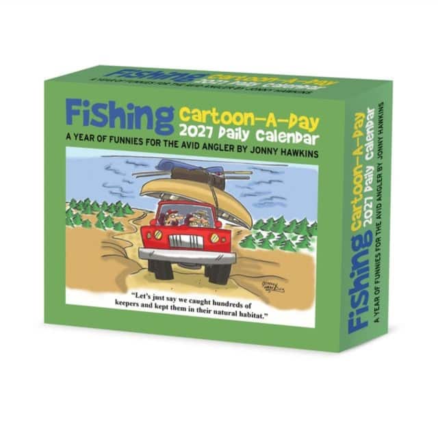 Fishing Cartoon-A-Day 2027 Box av Willow Creek Press