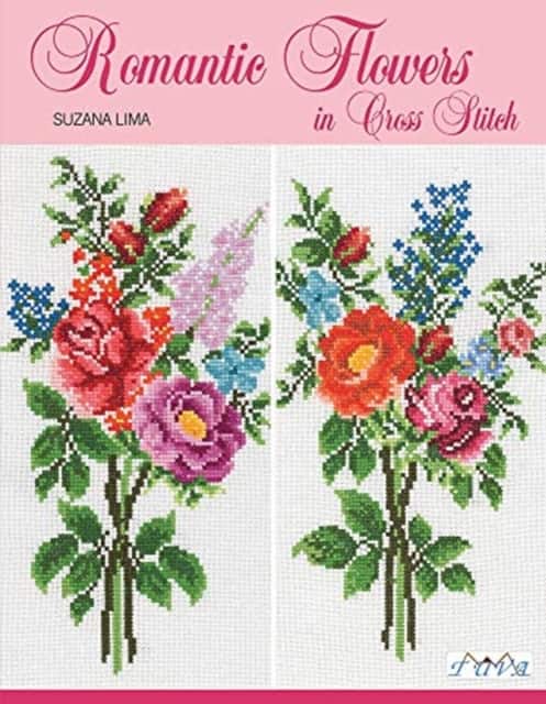 Romantic Flowers in Cross Stitch av Suzana Lima