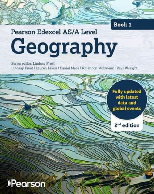 Pearson Edexcel AS/A level Geography Book 1 Student Book 2nd edition
