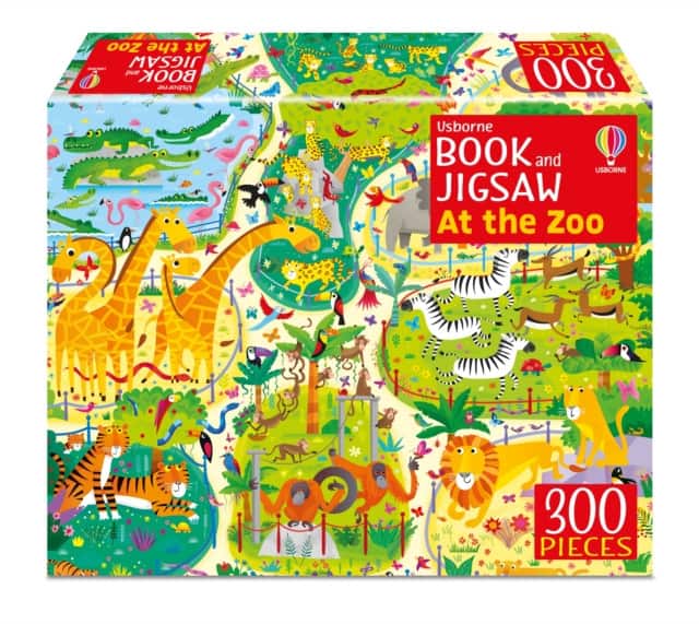 Usborne Book and Jigsaw At the Zoo av Kirsteen Robson