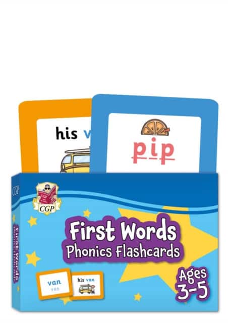 First Words Phonics Flashcards for Ages 3-5 av CGP Books