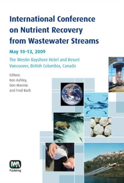 International Conference on Nutrient Recovery from Wastewater Streams av Don Mavinic