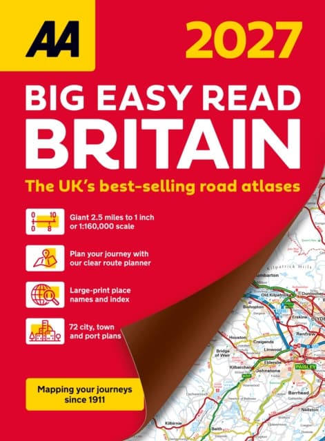 AA Big Easy Read Atlas Britain 2027