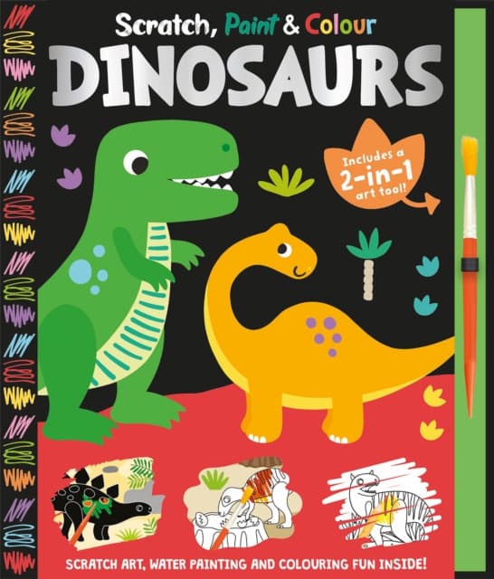 Scratch, Paint & Colour Dinosaurs