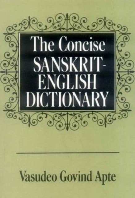 Concise Sanskrit-English Dictionary