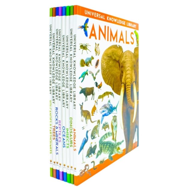 Universal Knowledge Library: Animals and Nature; 8-Book Set