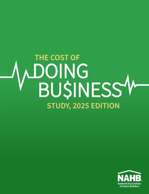 The Cost of Doing Business Study 2025 av NAHB Business Management & Information Technology