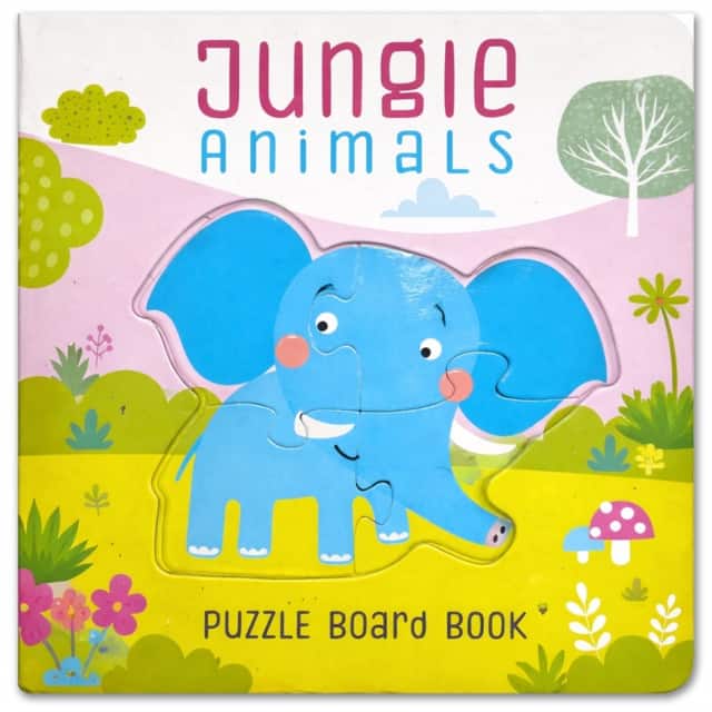 Jungle Animals Puzzle Book: Board Book With Jigsaw Puzzles For Kids av Mamta Garg
