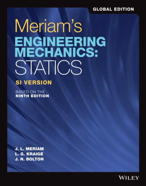 Meriam′s Engineering Mechanics