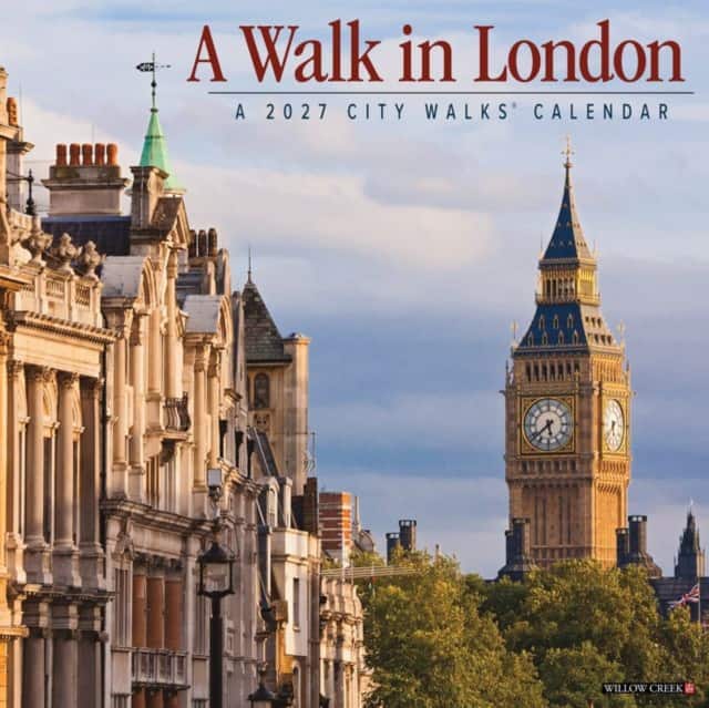 A Walk in London 2027 Wall av Willow Creek Press