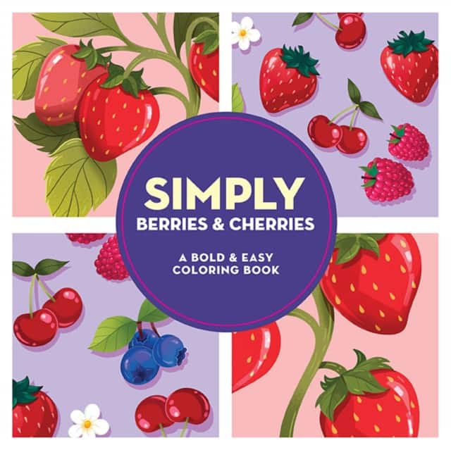 Simply Berries & Cherries: A Bold & Easy Coloring Book av Dover Publications Inc
