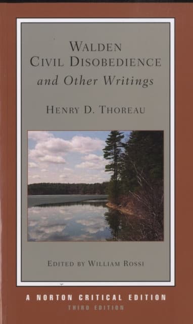 Walden / Civil Disobedience / and Other Writings – A Norton Critical Edition