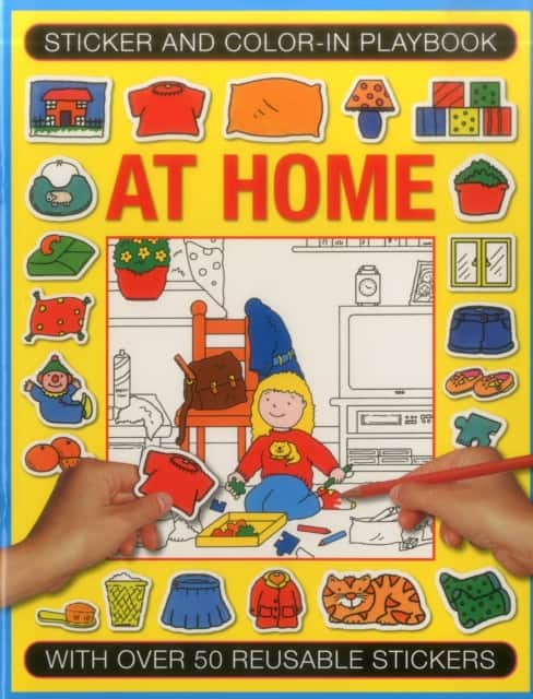 Sticker and Colour-in Playbook: at Home av Isabel Clark