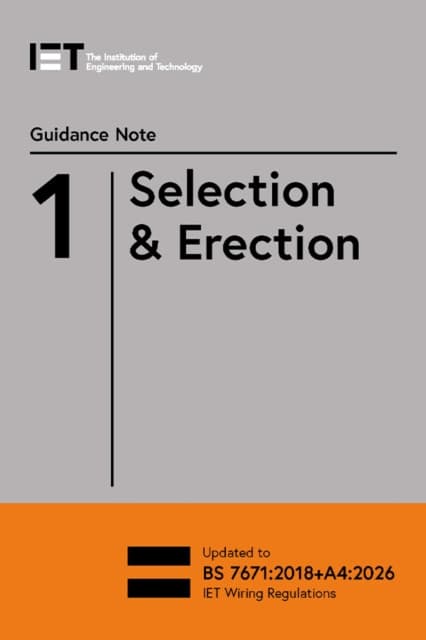 Guidance Note 1: Selection & Erection