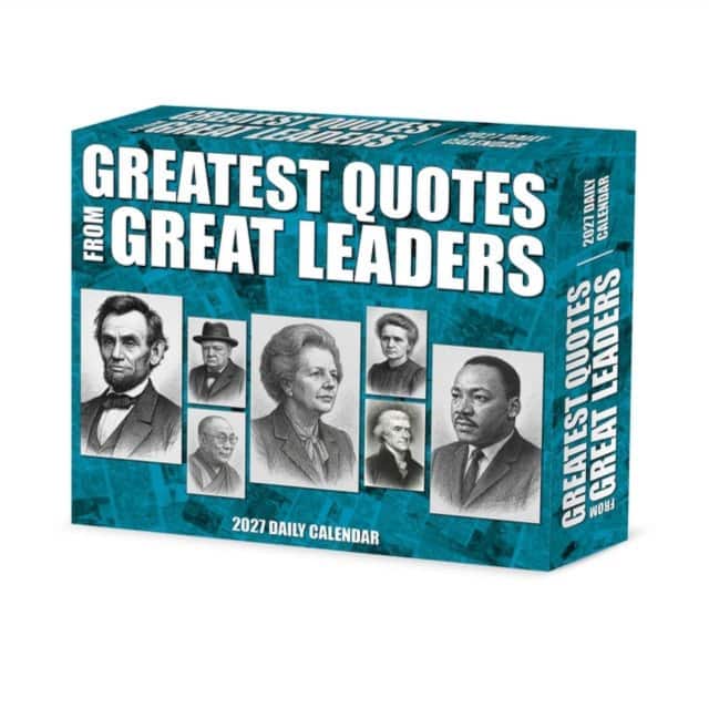 Greatest Quotes from Great Leaders 2027 Box av Willow Creek Press