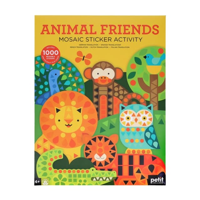Mosaic Sticker Activity: Animal Friends