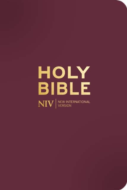 NIV Pocket Mulberry Bible with Gold Zip av New International Version