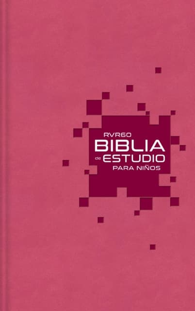 RVR60 Biblia de estudio para niños, Leathersoft, Rosado