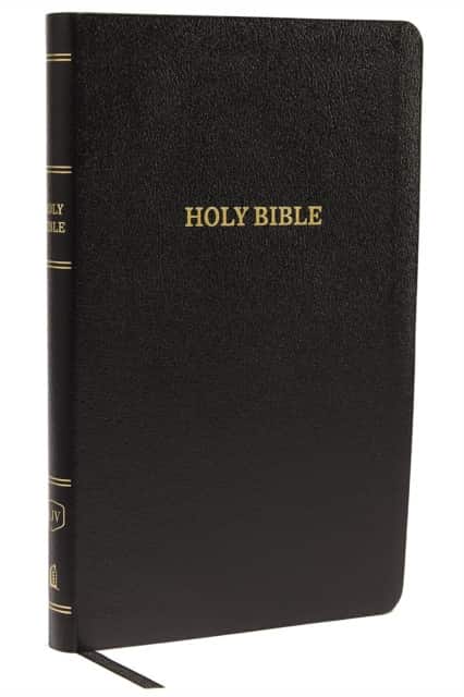 KJV Holy Bible: Thinline with Cross References, Black Bonded Leather, Red Letter, Comfort Print: King James Version av Thomas Nelson
