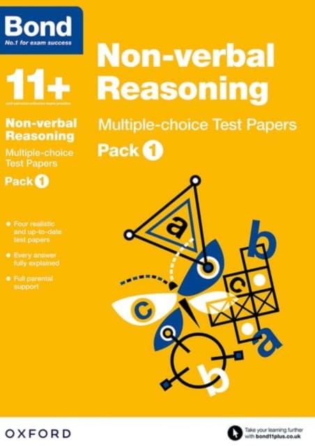 Bond 11+: Non-verbal Reasoning: Multiple-choice Test Papers: Ready for the 2026 exam (for GL Assessment & other 11 plus exams)