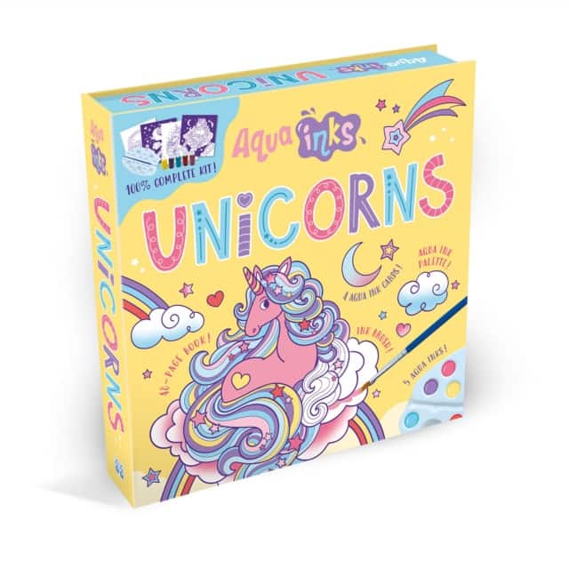 Aqua Inks Unicorns av Connie Isaacs