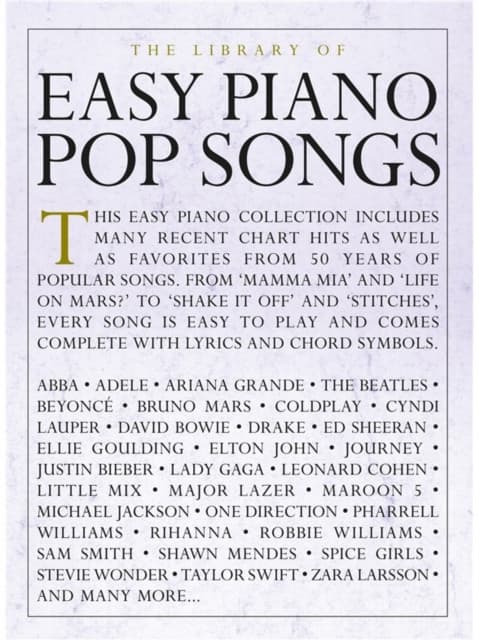 The Library of Easy Piano Pop Songs