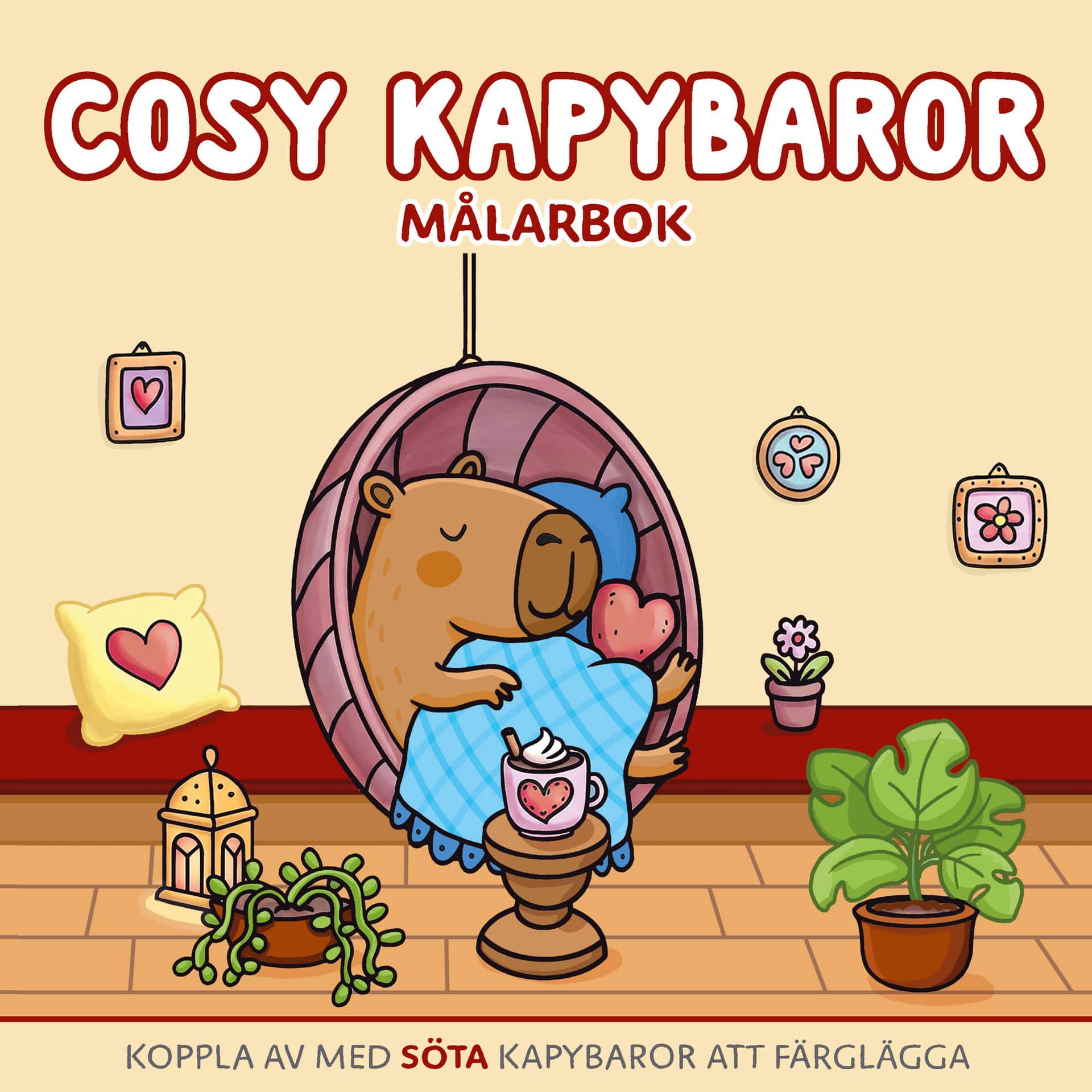 Cosy kapybaror målarbok av Silke Reimers