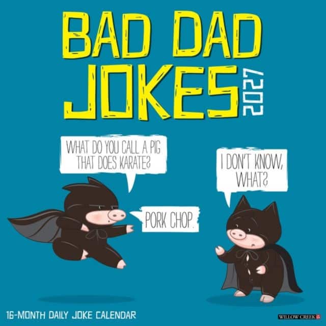 Bad Dad Jokes 2027 Wall av Willow Creek Press
