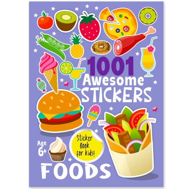 1001 Awesome Stickers - Foods