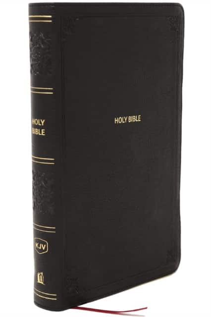 KJV Giant Print End-of-Verse Reference Bible, Black Leathersoft, Red Letter, Comfort Print av Thomas Nelson