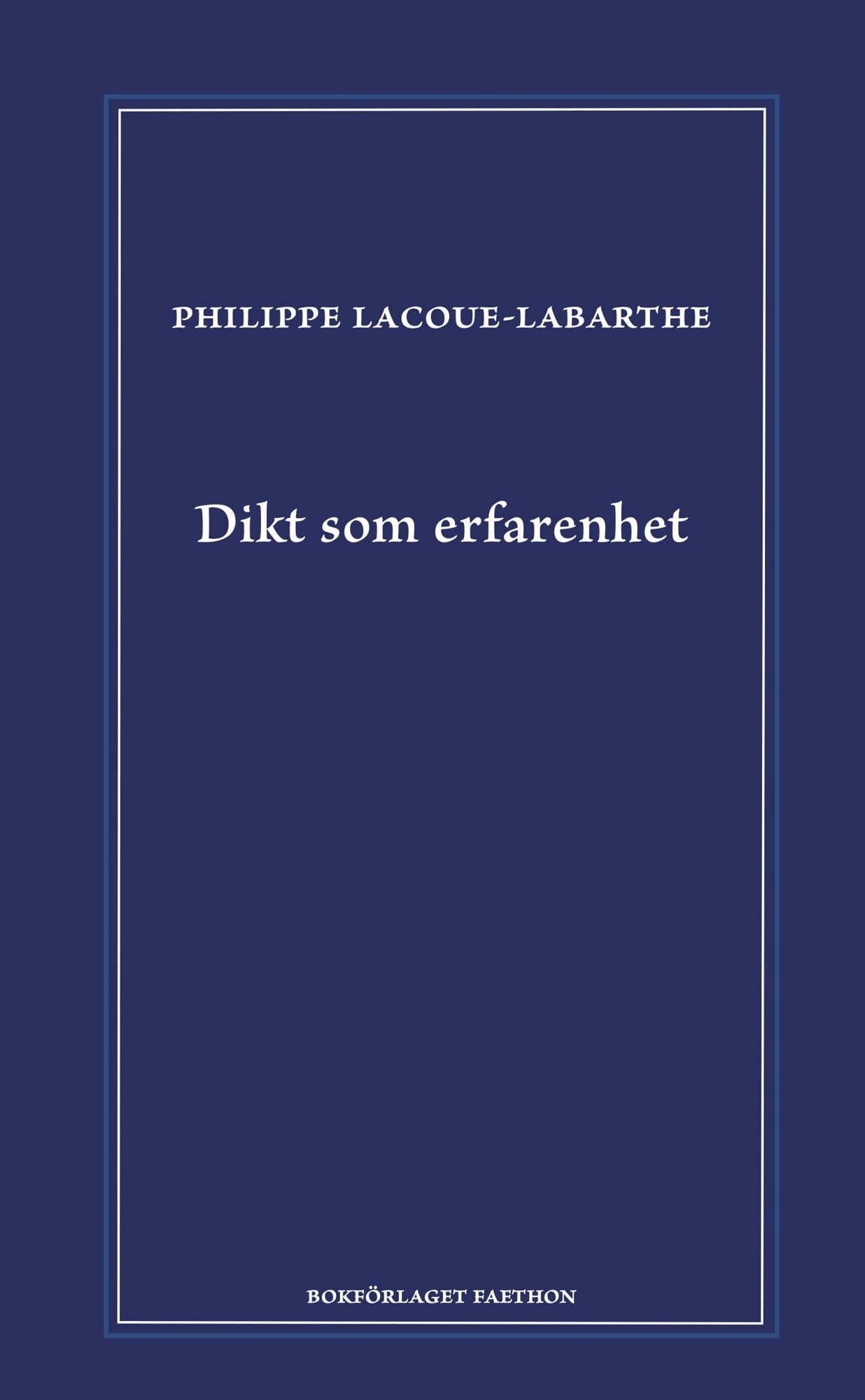 Dikt som erfarenhet