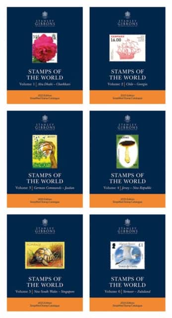 2025 Stamps Of The World - Set Of 6 Catalogues av Stanley Gibbons