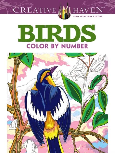 Creative Haven Birds Color by Number Coloring Book av George Toufexis