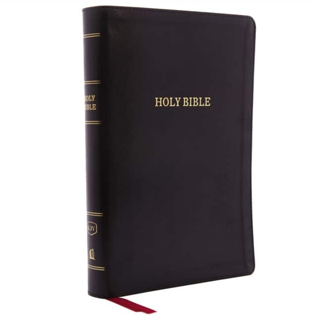 KJV Holy Bible: Giant Print with 53,000 Cross References, Deluxe Black Leathersoft, Red Letter, Comfort Print (Thumb Indexed): King James Version av Thomas Nelson