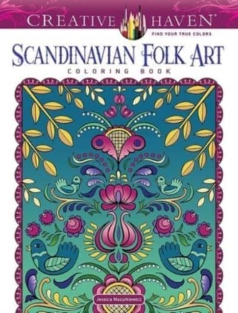 Creative Haven Scandinavian Folk Art Coloring Book av Jessica Mazurkiewicz