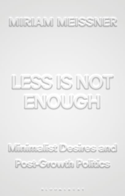 Less Is Not Enough